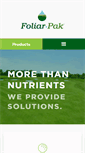Mobile Screenshot of foliarpak.com